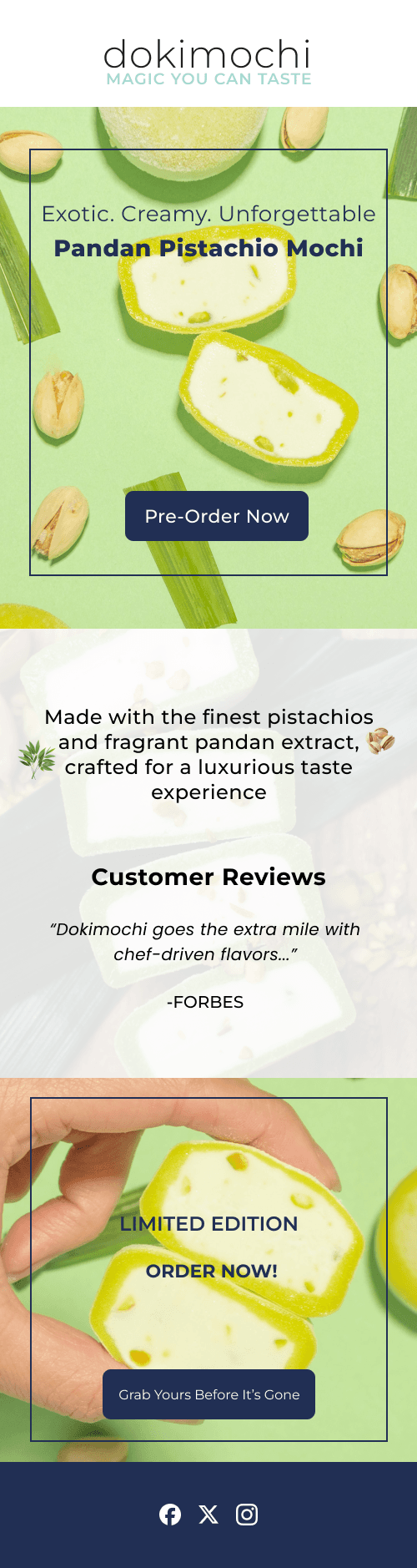DokiMochi Pandan Pistachio Emailer
