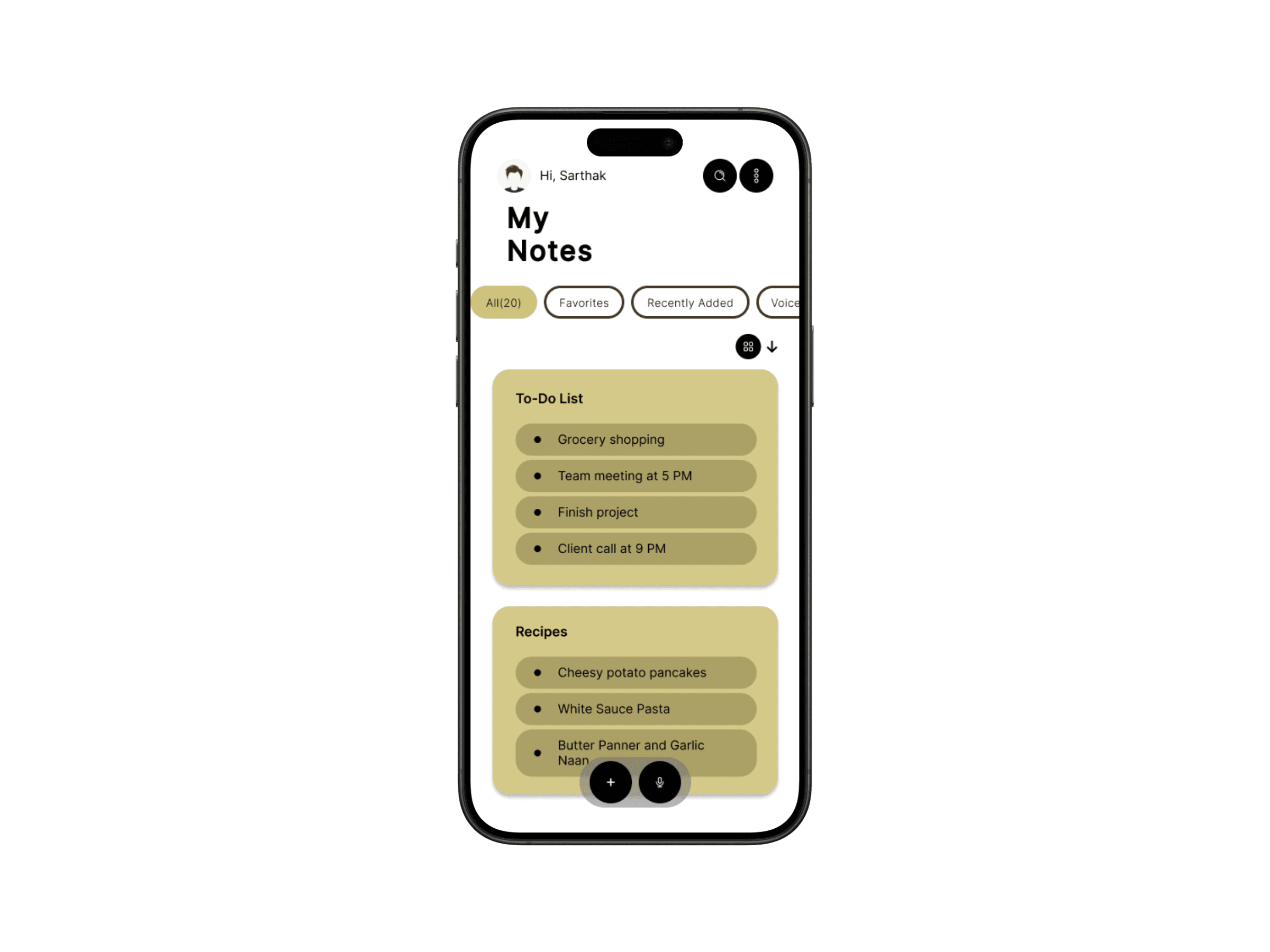 Notes app final design 1