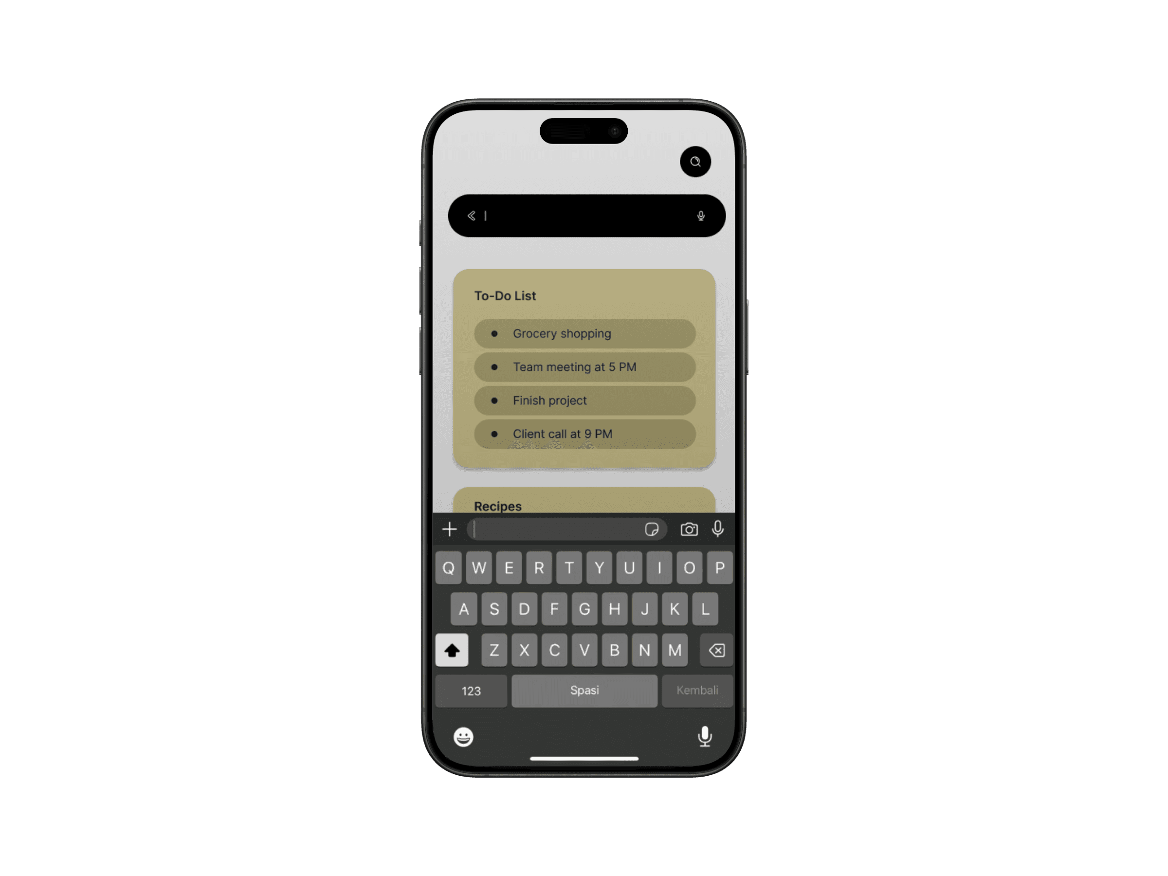 Notes app final design 3