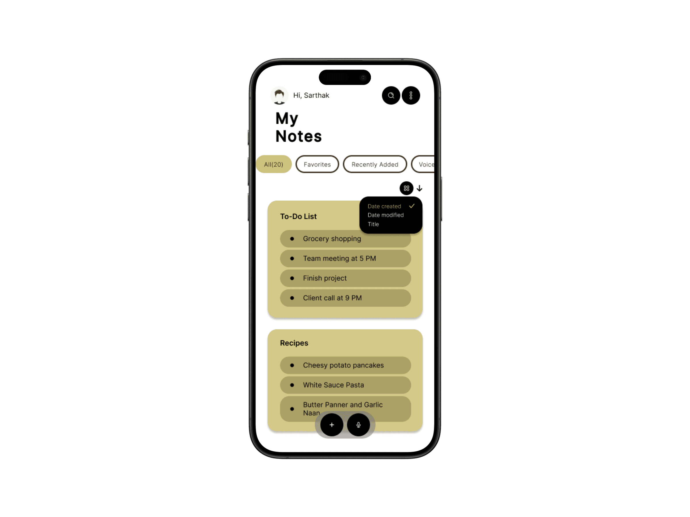 Notes app final design 4