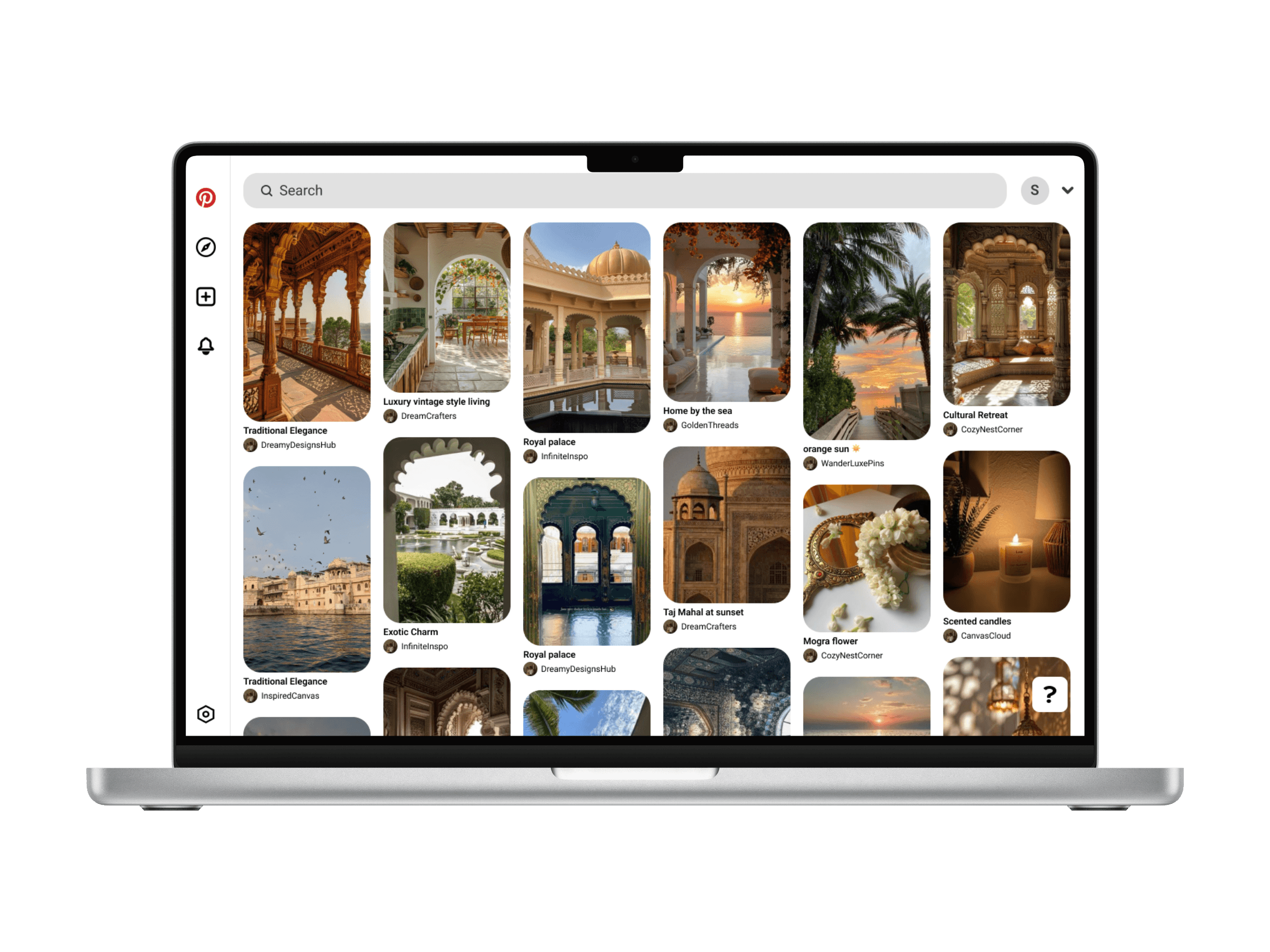 Pinterest clone final design 1