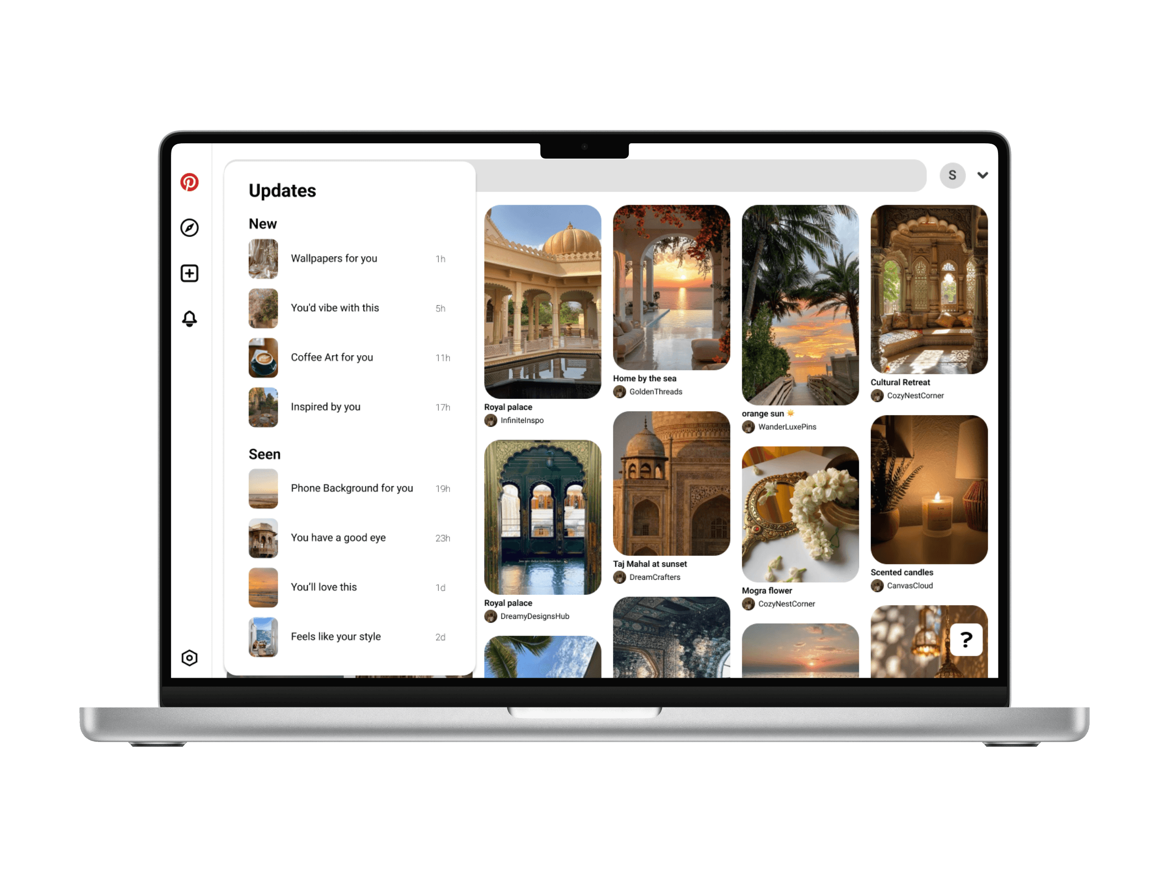 Pinterest clone final design 3