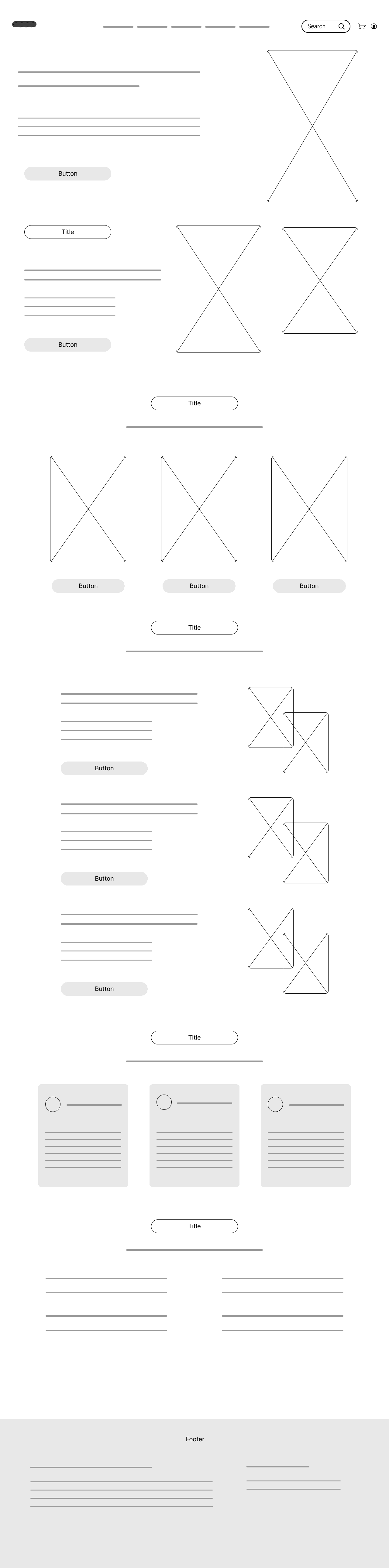 Tea Haven wireframe