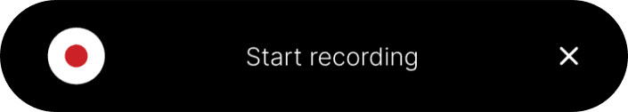 Audio recording bar