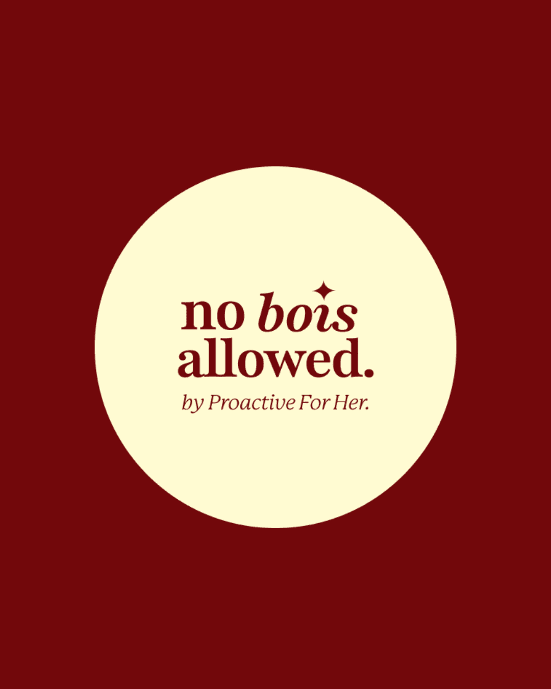 No Bois Allowed logo