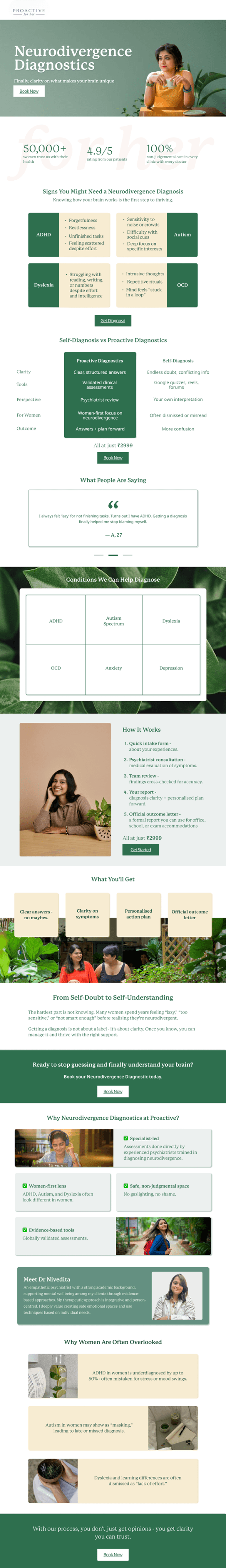 Neurodivergence Diagnostics