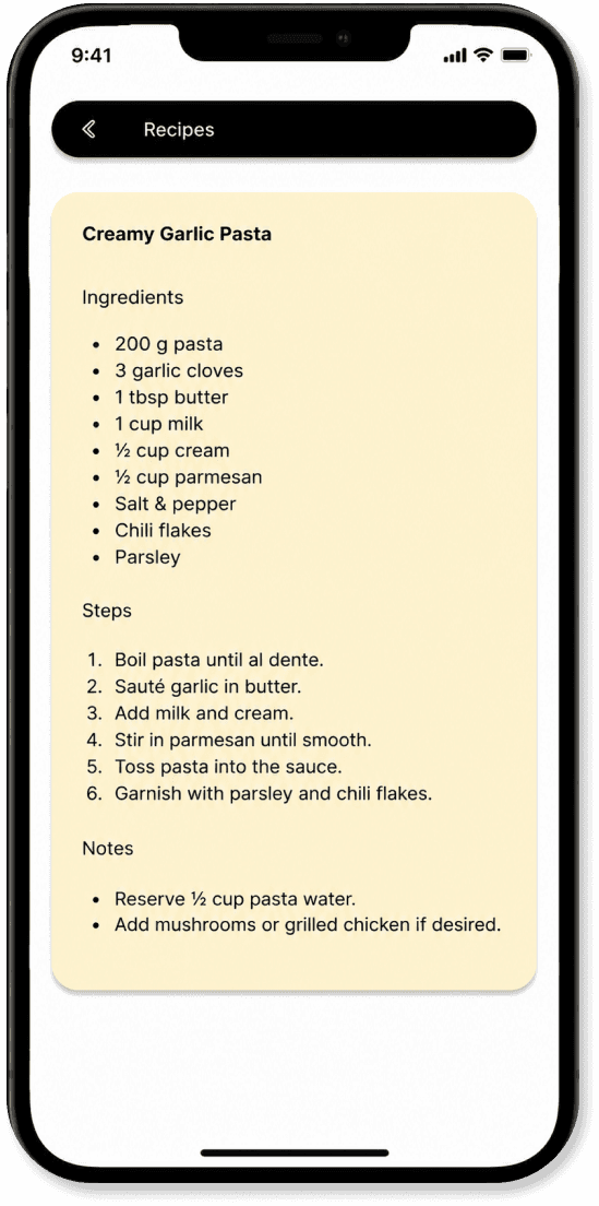 Note editor