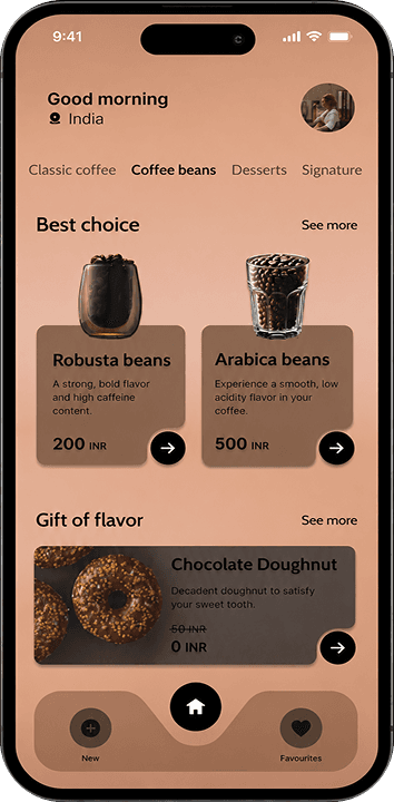 Featured menu