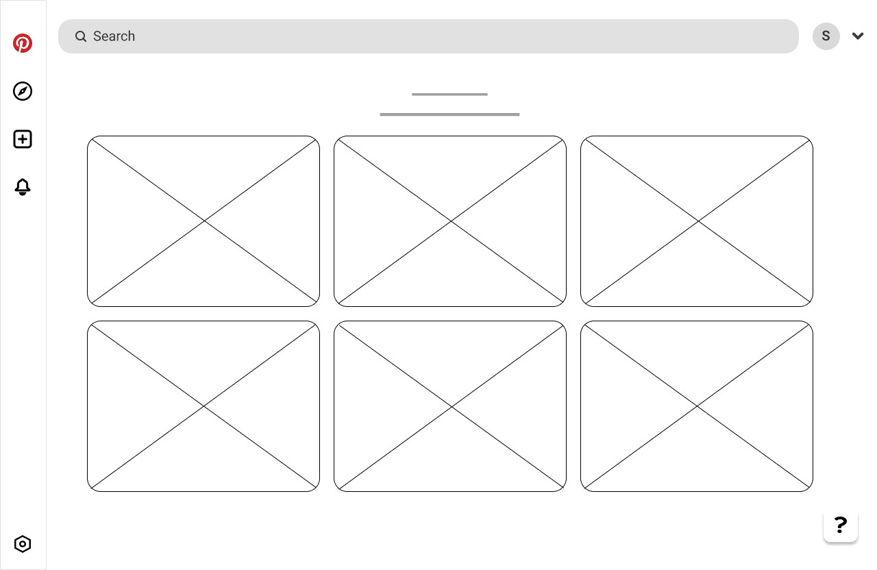 Explore grid wireframe