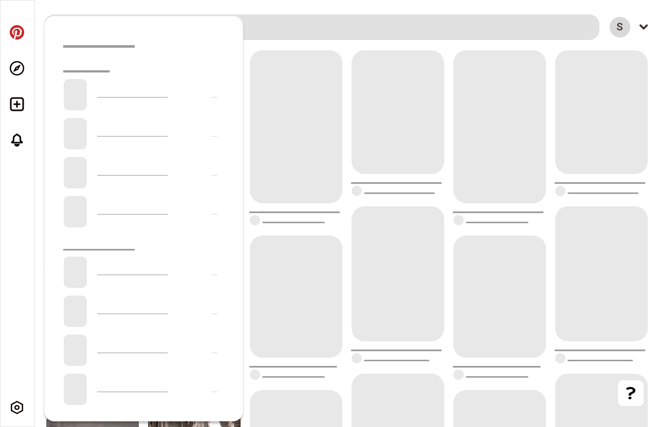 Board detail wireframe